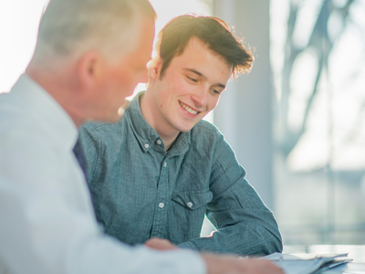 leader and his employee